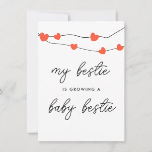 Carte De Remerciements Mon Bestie Est Une Maman Enceinte Pour Être Une Ca