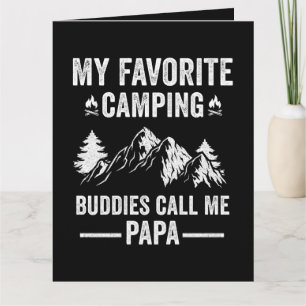 Carte De Remerciements Mon Camping Préféré - Les Copains M'appellent Papa