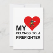 CARTE DE REMERCIEMENTS MON COEUR APPARTIENT À UN COMBATTANT (Devant)