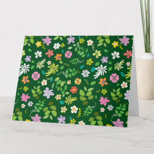 Carte De Remerciements Mon design de fleurs 4