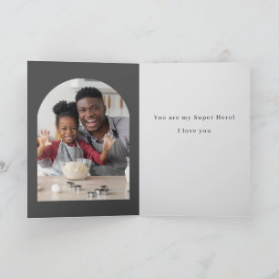 Carte De Remerciements Mon père, ma Fête des pères de super héros