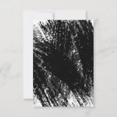 Carte De Remerciements Mondern Black and White Graduation (Dos)