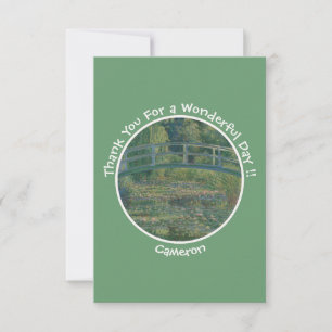 Carte De Remerciements Monet's Water-Lily Pond et Footbridge Party Items
