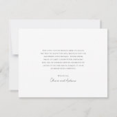 Carte De Remerciements Monogramme classique Cimier de couronne de couronn (Dos)