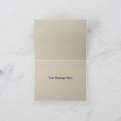 Carte de remerciements Monogramme De Brûlure Et De (Intérieur)