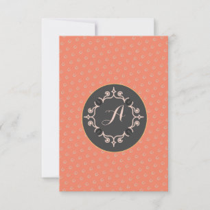 Carte De Remerciements Monogramme équestre Lucky Horse Chaussure personna