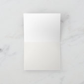 Carte De Remerciements Monogramme Fiançailles de barbecue (Intérieur)