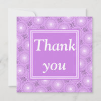 Monogramme lilas cercles pourpres motif