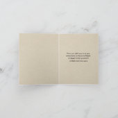 Carte De Remerciements Monogramme rustique Kraft simple (Intérieur)