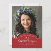 Carte De Remerciements Monographie funéraire Monogramme classique Photo (Devant)