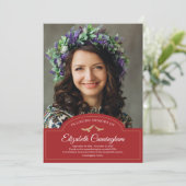 Carte De Remerciements Monographie funéraire Monogramme classique Photo (Debout devant)