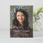 Carte De Remerciements Monographie funéraire Monographie classique modern (Debout devant)