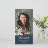 Carte De Remerciements Monographie funéraire Monographie classique modern (Debout devant)