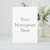 Carte de remerciements simple 8.9 cm x 12.7 cm (Debout devant)