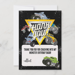 Carte de remerciements Monster Truck