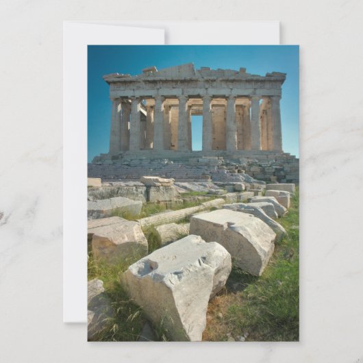 Carte De Remerciements Monuments | Parthenon Athens, Greece (Devant)