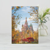 Carte De Remerciements Monuments | St. Basil's Cathedral Moscow (Debout devant)