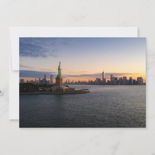 Carte De Remerciements Monuments | Statue of Liberty NYC (Devant)