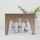 Carte De Remerciements Monuments | The Lincoln Memorial (Debout devant)
