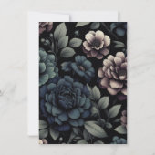 Carte De Remerciements Moody Blue Floral (Dos)