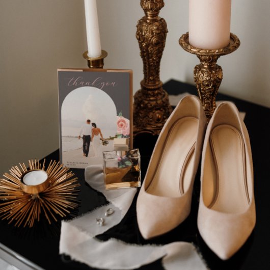 Carte De Remerciements Moody Rose | Floraison printanière romantique de m