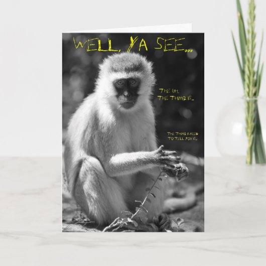 carte de remerciements Moquerie-timide (Devant)