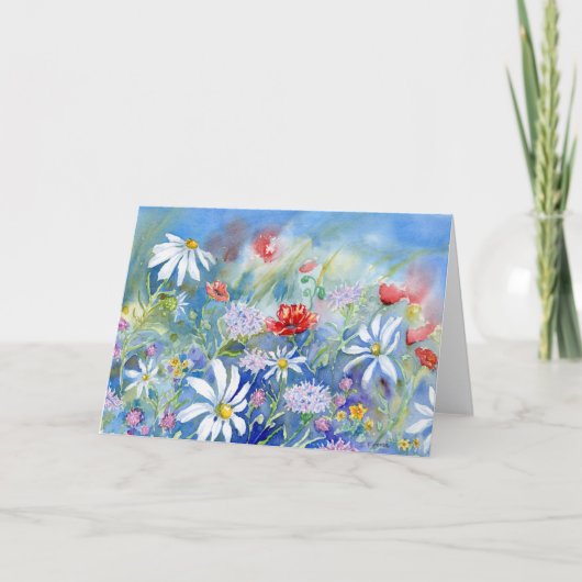 Carte De Remerciements Morning Meadow Blank Notecard (Devant)