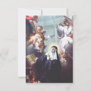 Carte De Remerciements Mort de sainte Scholastique
