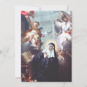 Carte De Remerciements Mort de sainte Scholastique