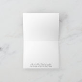 Carte De Remerciements Mot de Remerciement - Tourbillon de Feuille Typogr (Intérieur)