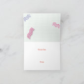 Carte De Remerciements Motif à thème des années 90 (Intérieur)