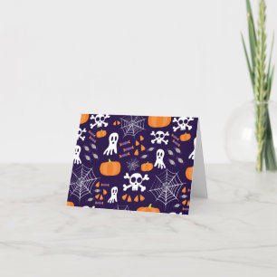 Carte De Remerciements Motif amusant d'Halloween