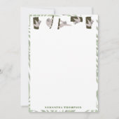 Carte De Remerciements Motif animal mignon Sloth en forêt sauvage (Devant)