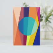 Carte De Remerciements motif Bauhaus (Debout devant)