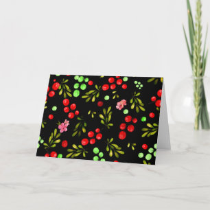 Carte De Remerciements Motif Berries