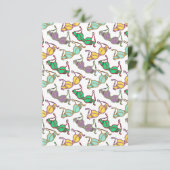 Carte De Remerciements Motif Bra multicolore (Debout devant)