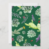 Carte De Remerciements Motif Cactus 3 (Dos)