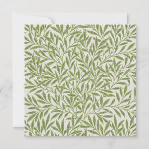 Carte De Remerciements Motif de branches feuillues vertes