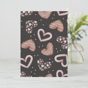 Carte De Remerciements Motif de coeur 35