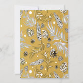 Carte De Remerciements Motif de Noël, Pine Snow 6 (Dos)