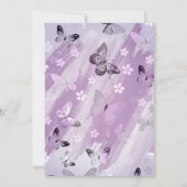 Carte De Remerciements Motif de Papillon 8 (Dos)
