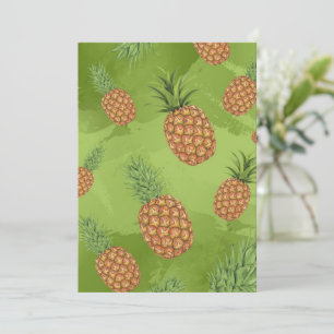 Carte De Remerciements Motif de pomme de pin aquarelle 4