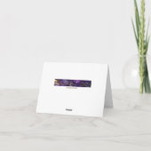 Carte de remerciements Motif d'impression Zebra (Dos)