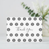 Carte De Remerciements Motif Et Message De Logo Professionnel Personnalis (Debout devant)