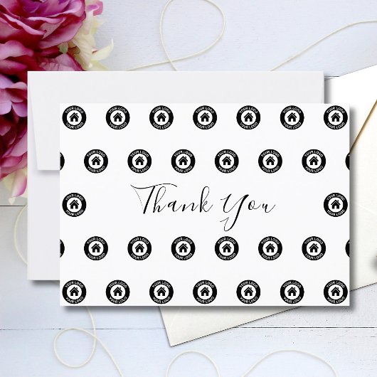 Carte De Remerciements Motif Et Message De Logo Professionnel Personnalis