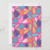 Carte De Remerciements Motif Feuille d'été de couleur vive (Dos)