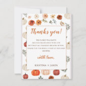 Carte De Remerciements Motif Fleur sauvage Fall In Love (Devant)