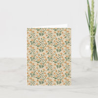 Motif floral élégant de lys orange vintage