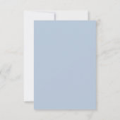 Carte De Remerciements Motif Gingham Bleu (Dos)