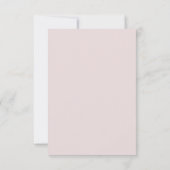 Carte De Remerciements Motif Gingham Rose  (Dos)